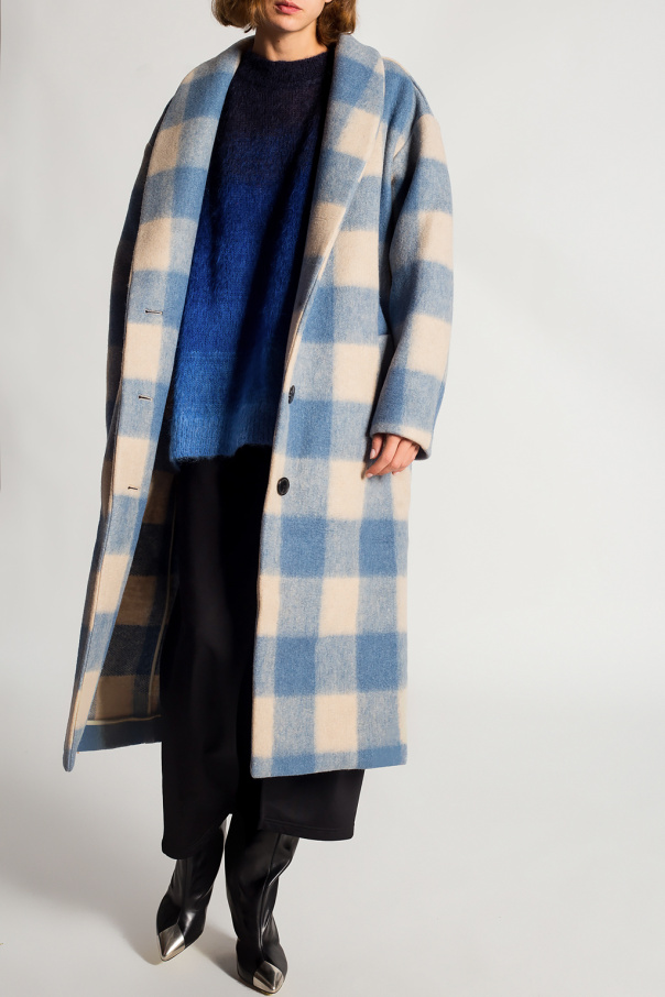 Isabel marant checked sales coat